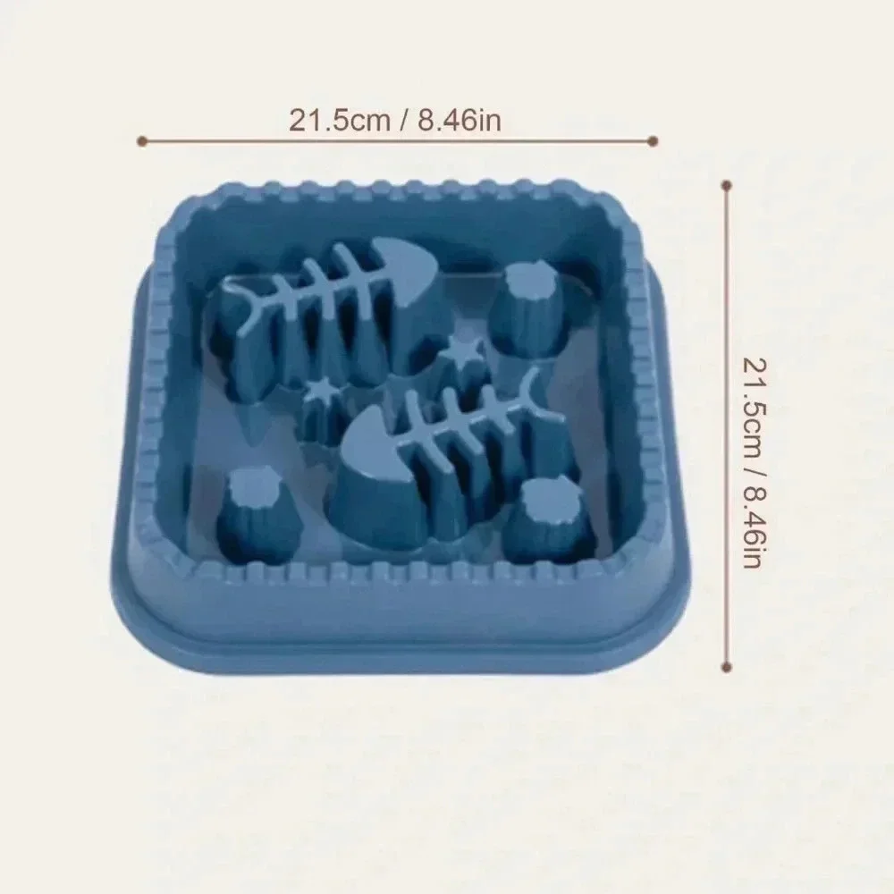 Slow Feeder Bowl for Cats and Small Dogs, Prevent Choking Large Capacity